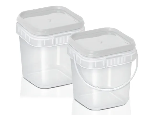 Pote Quadrado com Alça e Lacre no Pote 220ml