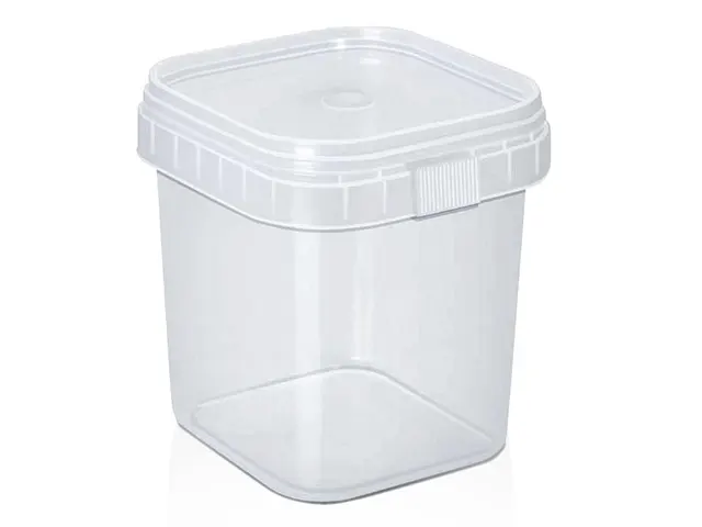 Pote Quadrado com Lacre no Pote 220ml