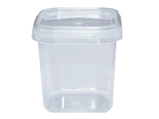 Pote Quadrado com Lacre no Pote 500ml