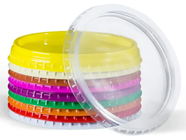 Tampa Lisa Vermelha para Pote de Doces