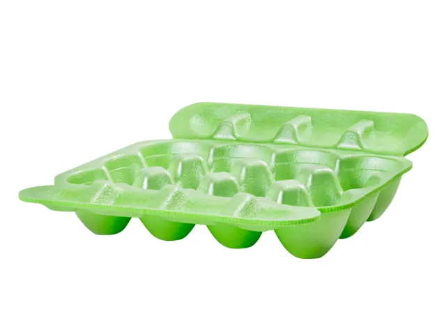 Estojo Porta-Ovos Verde Aberto para 12 Unidades POA-012