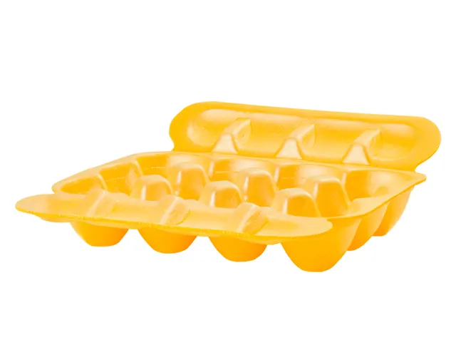 Estojo Porta-Ovos Laranja Aberto para 12 Unidades POA-012