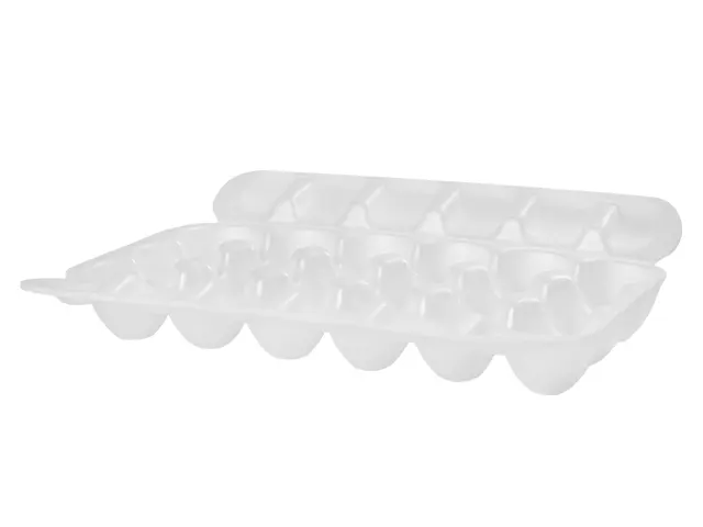 Estojo Porta-Ovos Branco Fechado para 18 Unidades POA-018