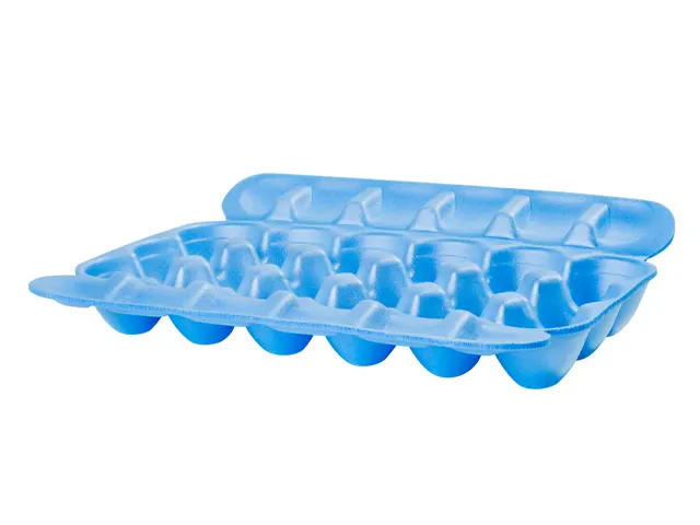 Estojo Porta-Ovos Azul Fechado para 18 Unidades POA-018