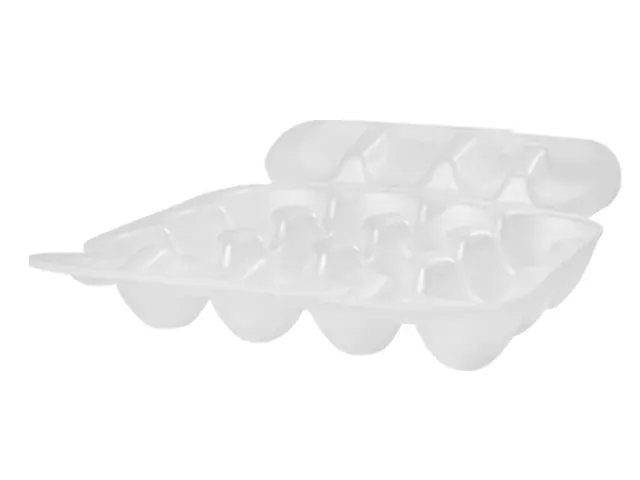 Estojo Porta-Ovos Branco Aberto para 12 Unidades POA-012