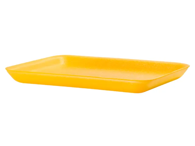 Bandeja Rasa Amarelo 215x145x21mm CRA-002