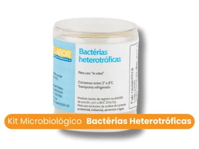 Kit Microbiológico Bactérias Heterotróficas