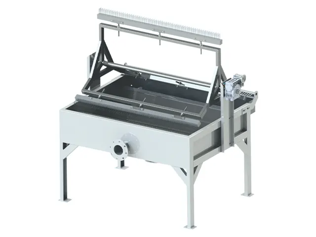 Peneira Estática com Escova Rotativa para Tratamento de Água e Efluentes