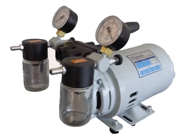 Bomba de Vácuo Pressão 1/4 HP Isenta de Óleo Prismatec Vácuo Máximo 620mmHg
