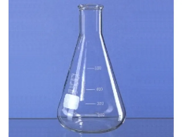 Erlenmeyer Boca Estreita em Vidro Graduado Brand 250ml