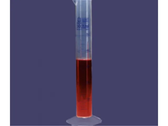 Proveta em PP com Graduação em Esmalte Azul 100ml