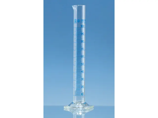 Proveta Base Hexagonal em Vidro Classe A Gravação Azul Div. 0.2ml Brand 10ml