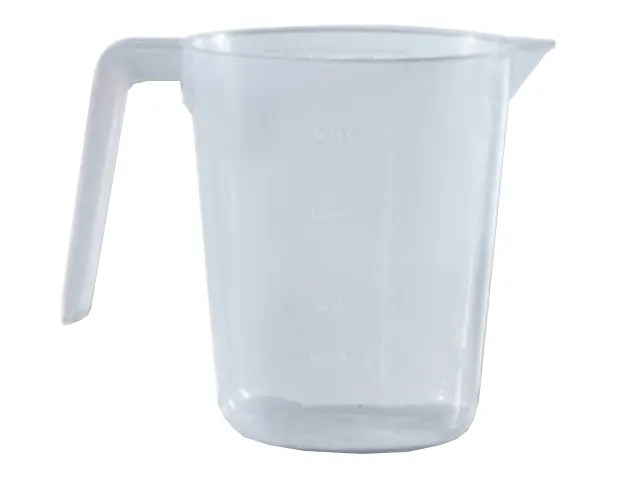 Becker Forma Baixa Translucido Graduado em PP com Alça 1.000ml