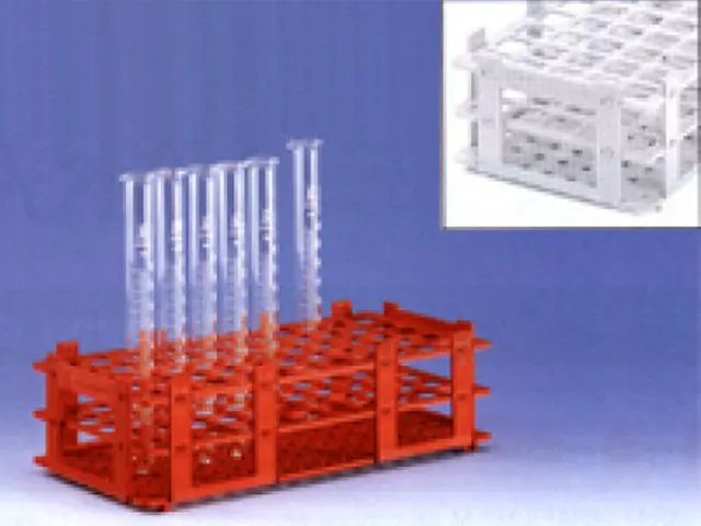 Suporte para 55 Tubos de Ensaio 18mm em PP Branco Brand