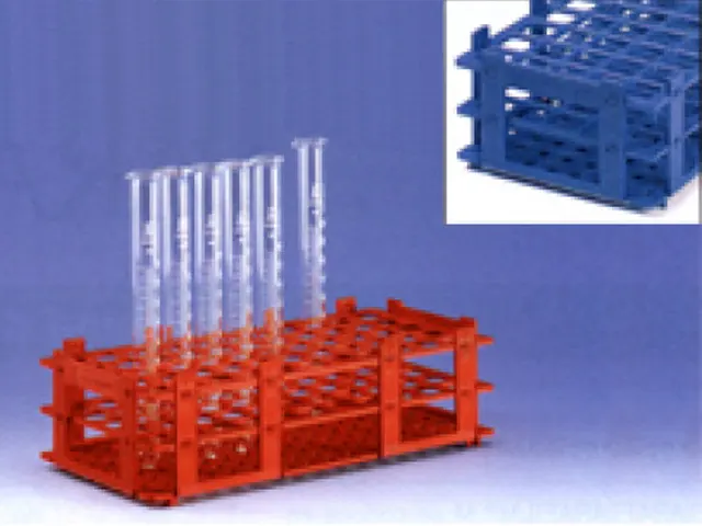 Suporte para 21 Tubos de Ensaio 30mm em PP Azul Brand