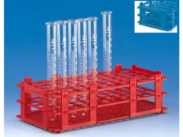 Suporte para 55 Tubos de Ensaio 16mm em PP Azul Brand