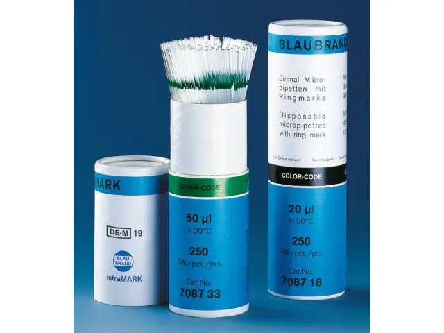 Tubo Capilar com Marcação de Cor Azul 100ul Brand