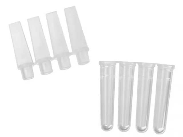 Tira com 4 Tubos para PCR com Tampa 0.1ml