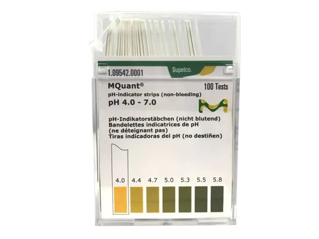 Papel Indicador de pH 4-7 Merck 100 Tiras