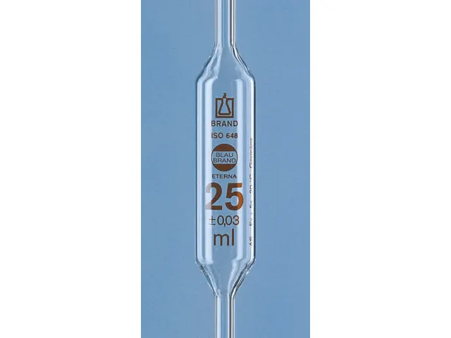 Pipeta Volumétrica em Vidro Classe AS Gravação Marrom Eterna 50ml Brand