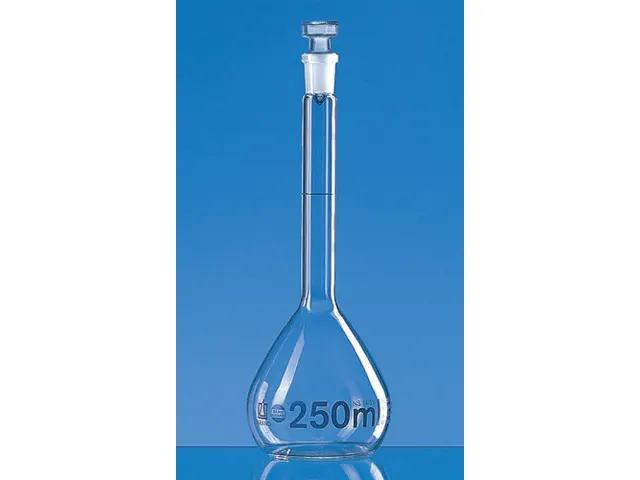 Balão Volumétrico em Vidro Classe A com Tampa de Vidro 250ml Brand