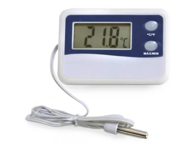 Termômetro Digital Máximo e Mínimo com Sonda Resolução 0.1° C/F Incoterm