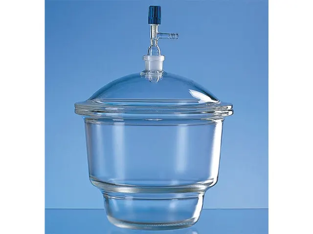 Dessecador de Vidro com Tampa, Torneira e Tubuladora Brand 200mm