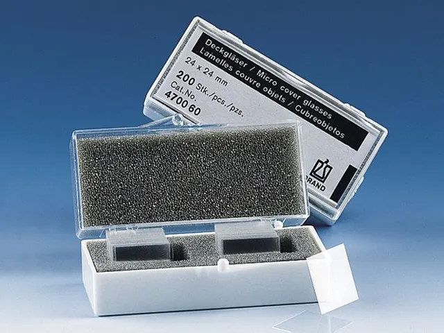 Lamínula em Vidro Borossilicato Brand 24x24mm 200 Unidades