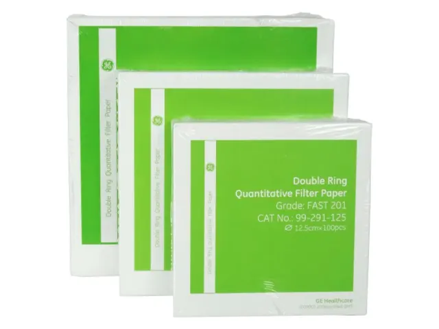 Papel Filtro Quantitativo Faixa Preta DR EXP 125mm Fast Whatman Cytiva 100 Unidades