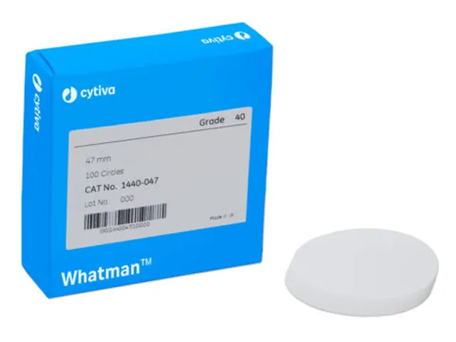 Papel Filtro Quantitativo Faixa Branca GR 40 90mm Whatman Cytiva 100 Unidades
