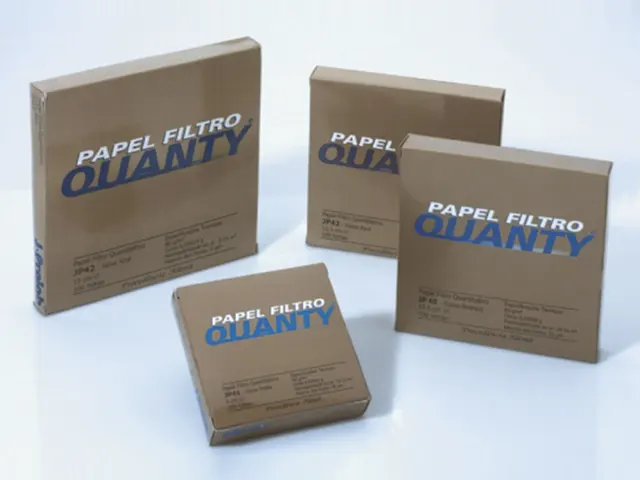 Papel Filtro Quantitativo Faixa Preta 125mm J Prolab 100 Unidades