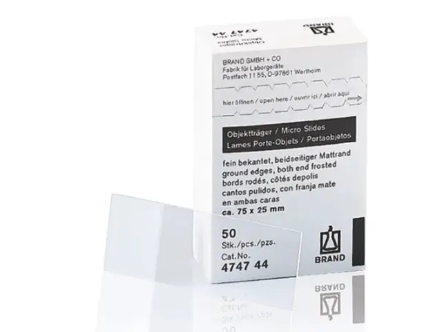 Lâmina em Vidro para Microscopia Canto Polidos Brand 26x76mm 2.500 Unidades