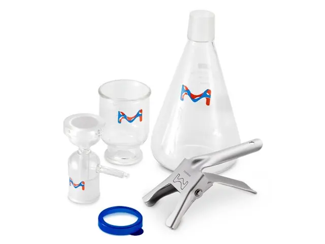 Sistema de Filtração Completo em Vidro 47mm Funil 300ml Millipore