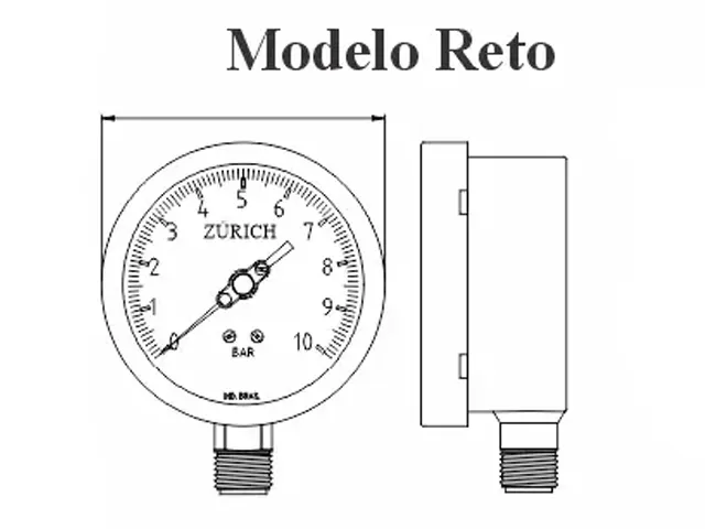 Manômetro de Processo Horizontal Modelo ZI