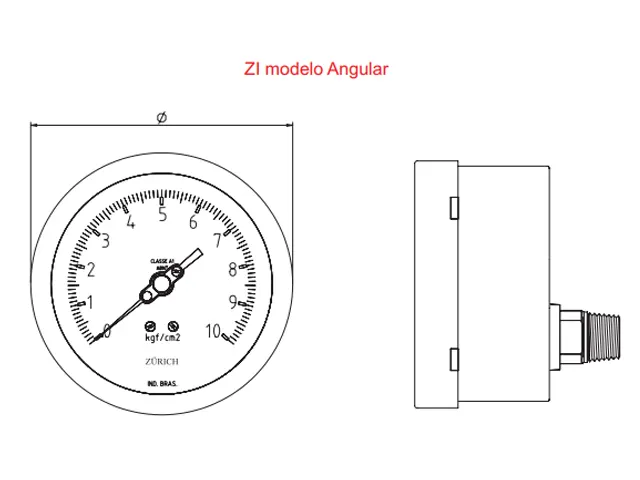 Manômetro de Processo Angular ZI.2