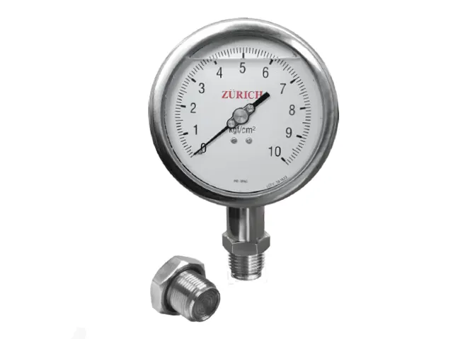 Manômetro com Membrana Rasante ZI.100.FLUSH