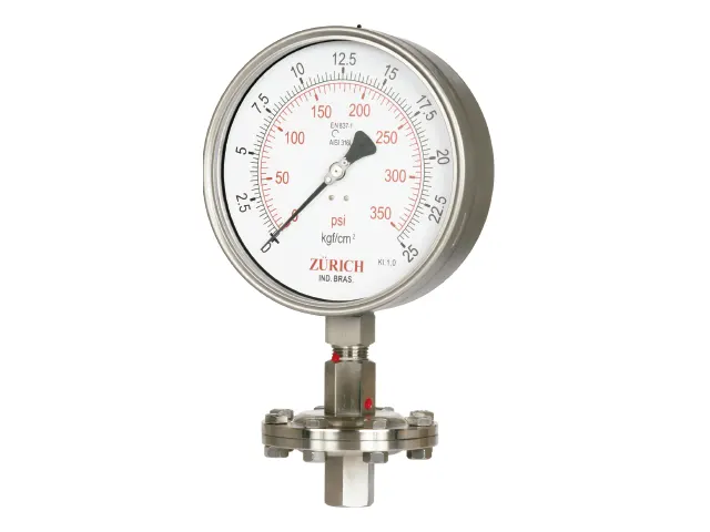 Manômetro com Selo Diafragma ZI.SD