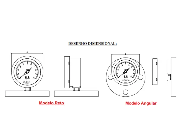 Manômetro Flangeado MFL