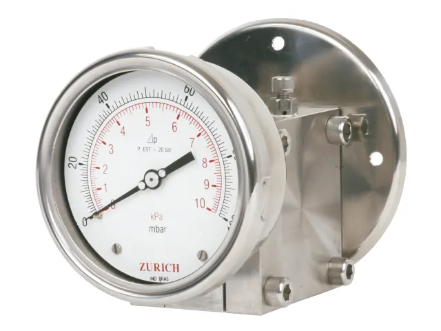 Manômetro Diferencial ZI.100.DIF.HP