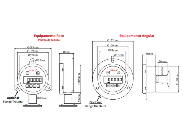 Manômetro Digital Sanitário Z.10.B.S