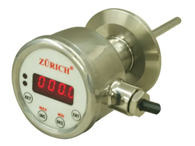 Termômetro Digital Sanitário Angular com Transmissor de Temperatura e Termostato V3.SA