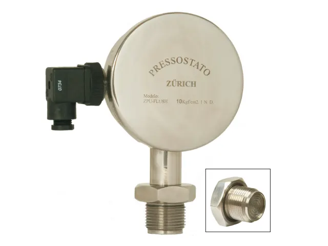 Pressostato com Membrana Rasante ZPU.FLUSH