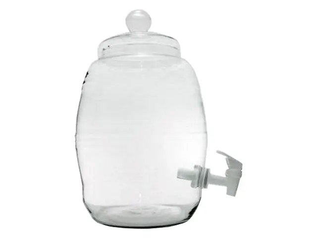 Barril de Vidro com Torneira Plástica 5L