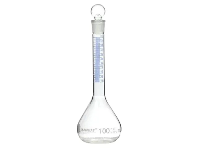 Balão de Cassia Graduado com Rolha de Vidro 100ml