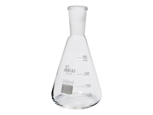 Frasco Erlenmeyer Boca Estreita com Junta Esmerilhada 125ml