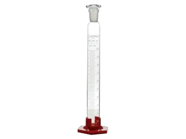 Proveta Graduada Base Hexagonal de Polipropileno com Rolha 100ml