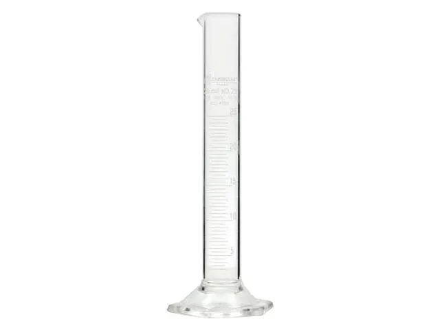 Proveta Graduada Base Hexagonal de Vidro 1L