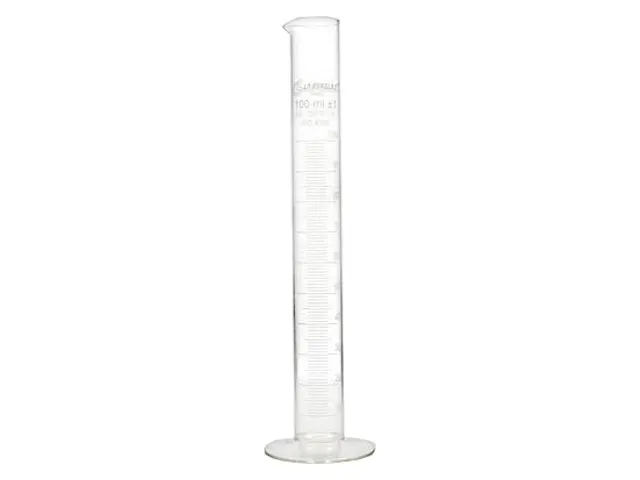 Proveta Graduada Base Redonda de Vidro 100ml