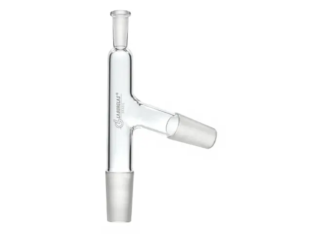 Tubo Adaptador com Saída para Termômetro com 3 Juntas 10/30x24/40