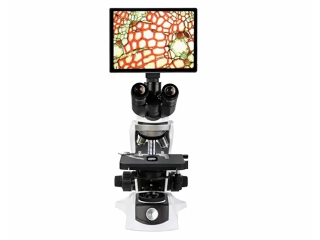 Microscópio Trinocular 1600X Plana Acromatico Infinito com Tela LCD Mylabor Netlab